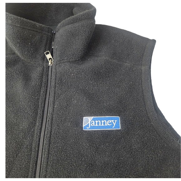 Patagonia Synchilla Fleece Vest Black Mens Small Company Embroidered Jacket - Picture 2 of 11